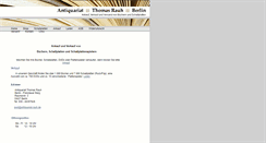 Desktop Screenshot of antiquariat-rauh.de